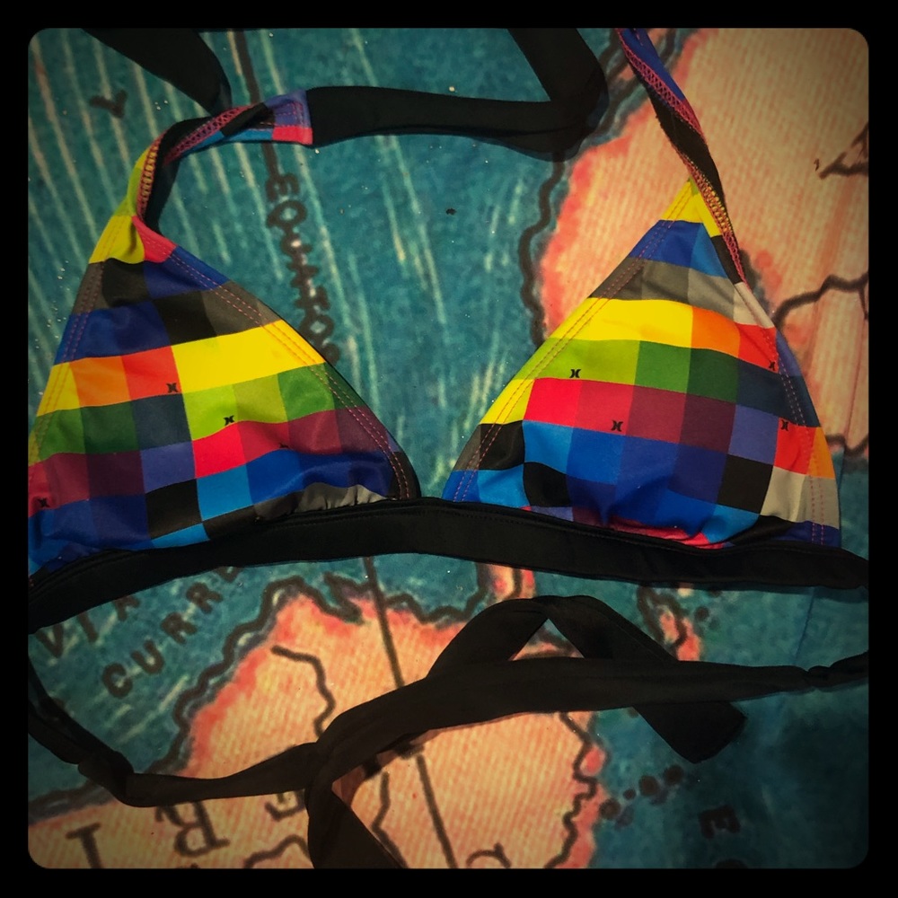 Rip Curl pixelated bikini top